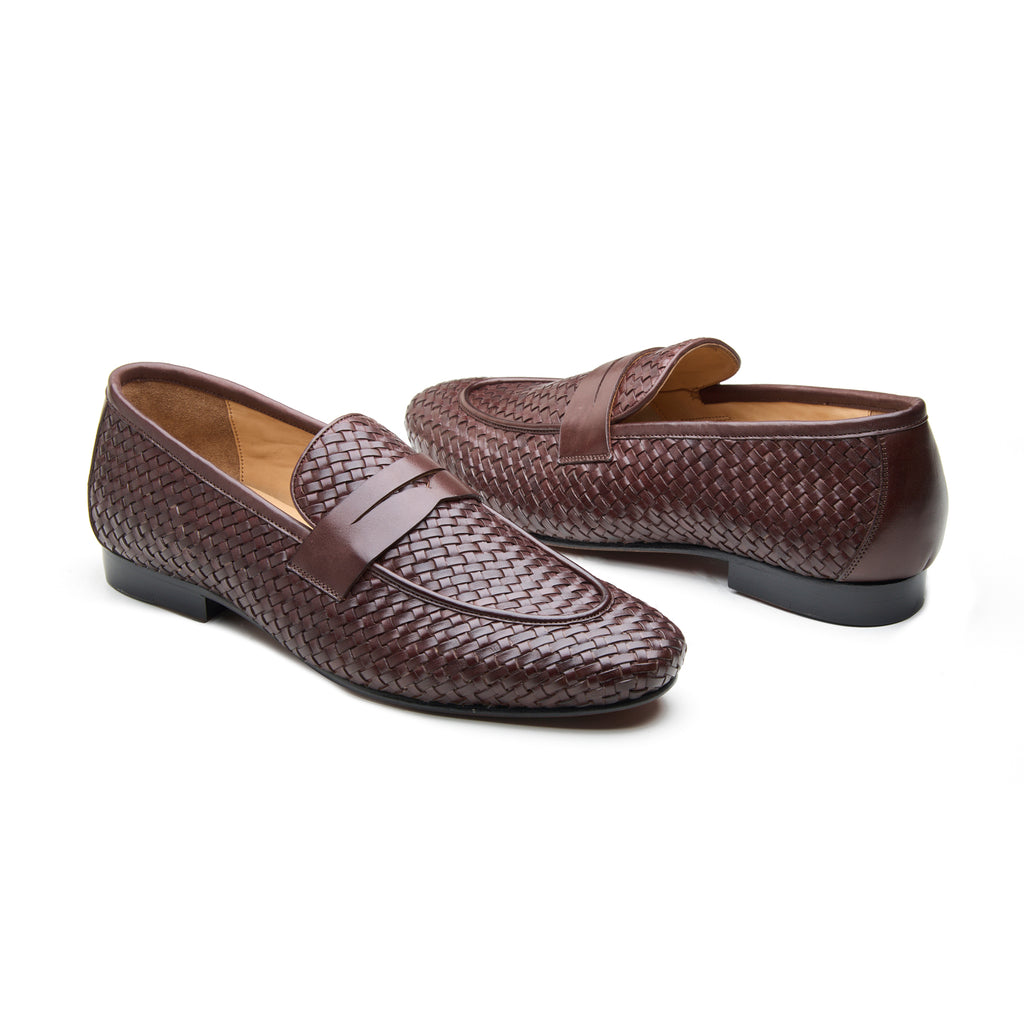 Alesso, Woven Slipon Loafer - Brown Woven