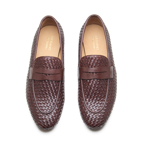 Alesso, Woven Slipon Loafer - Brown Woven