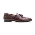 Florence, Tassel Loafers - Brown Woven