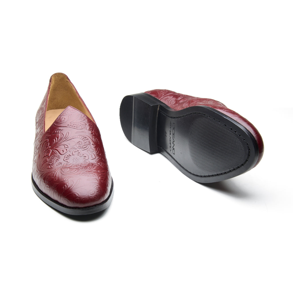 Escaro, Mojri - Floral Burgundy