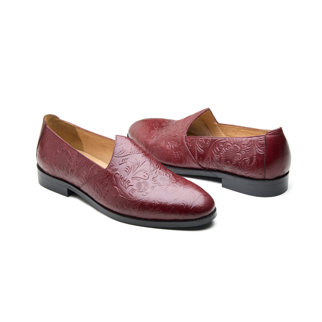 Escaro, Mojri - Floral Burgundy