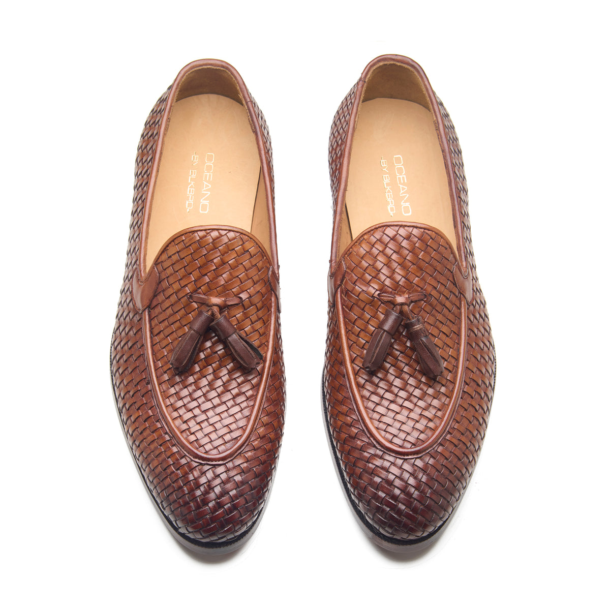 Florence, Tassel Loafers - Tan Woven