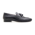 Florence, Tassel Loafers - Black Woven