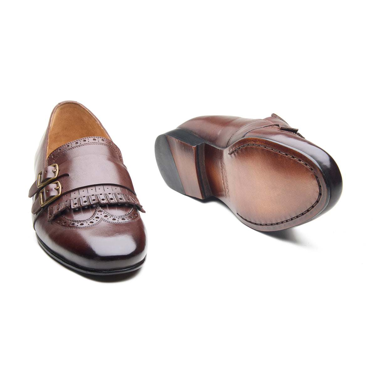 Firenze, Fringe Loafer - Brown