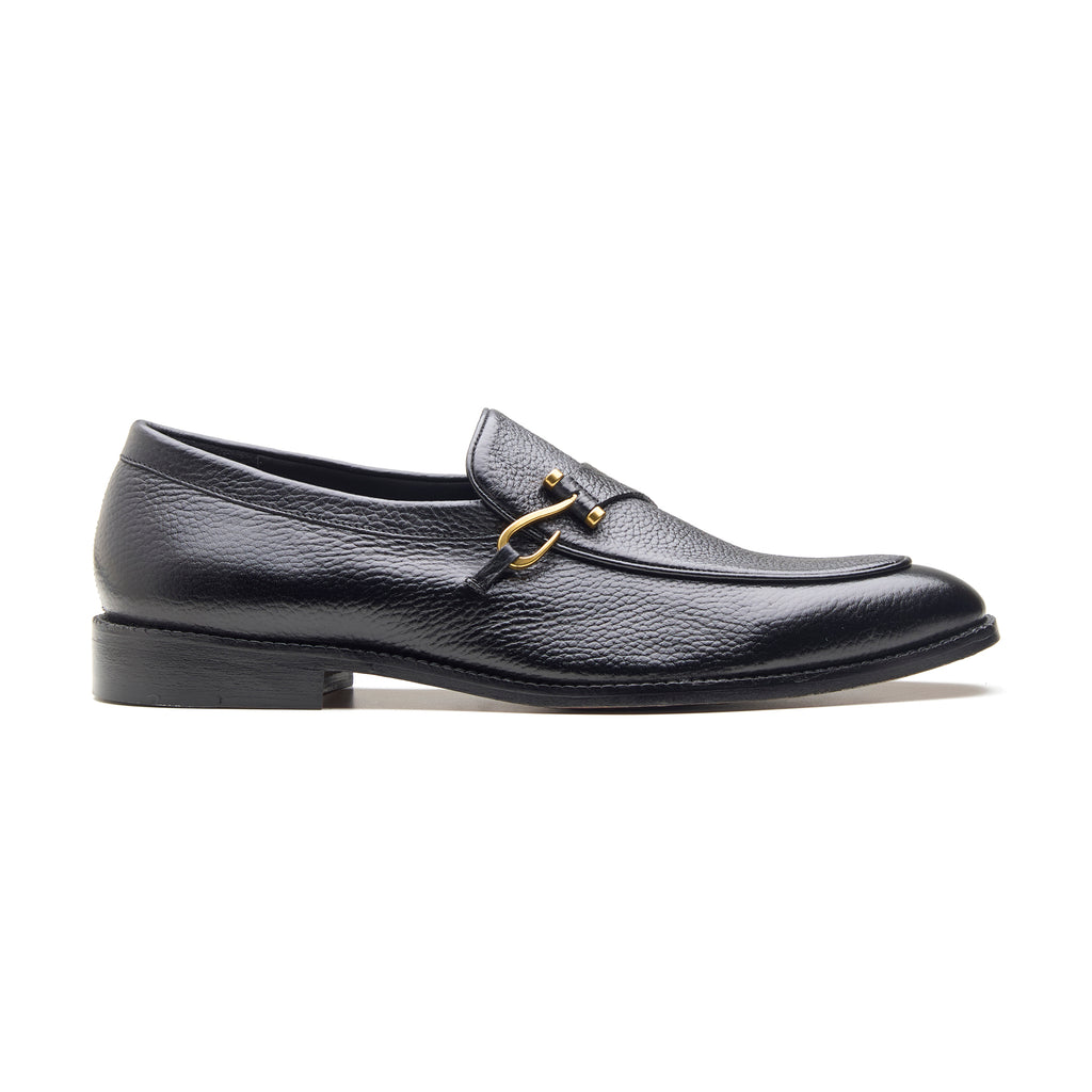 Gatsby, Hook Loafer - Black Milled Grain