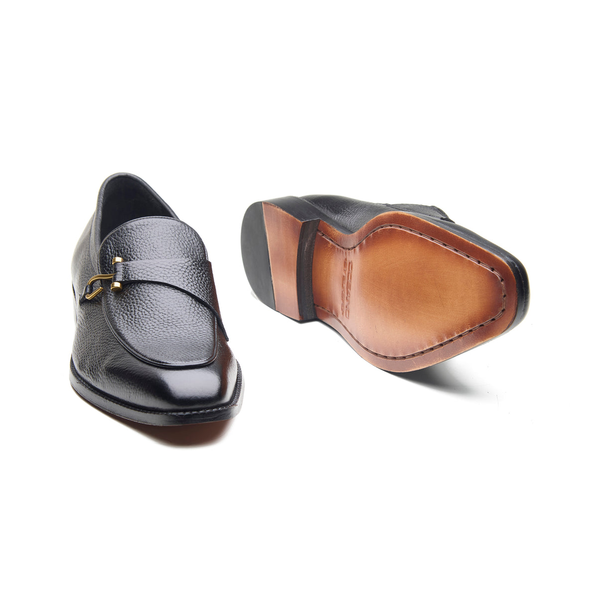 Gatsby, Hook Loafer - Black Milled Grain