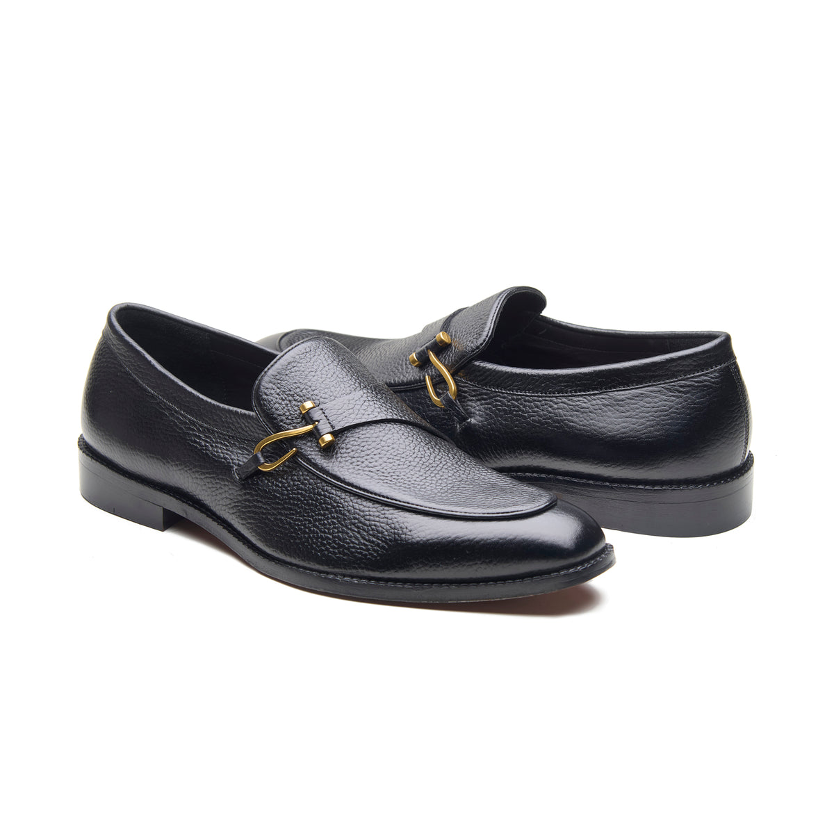 Gatsby, Hook Loafer - Black Milled Grain