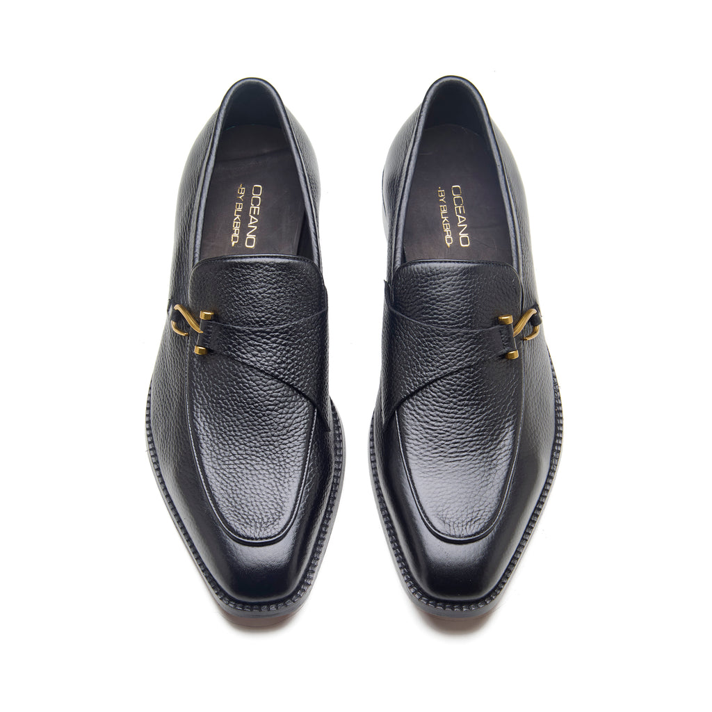 Gatsby, Hook Loafer - Black Milled Grain