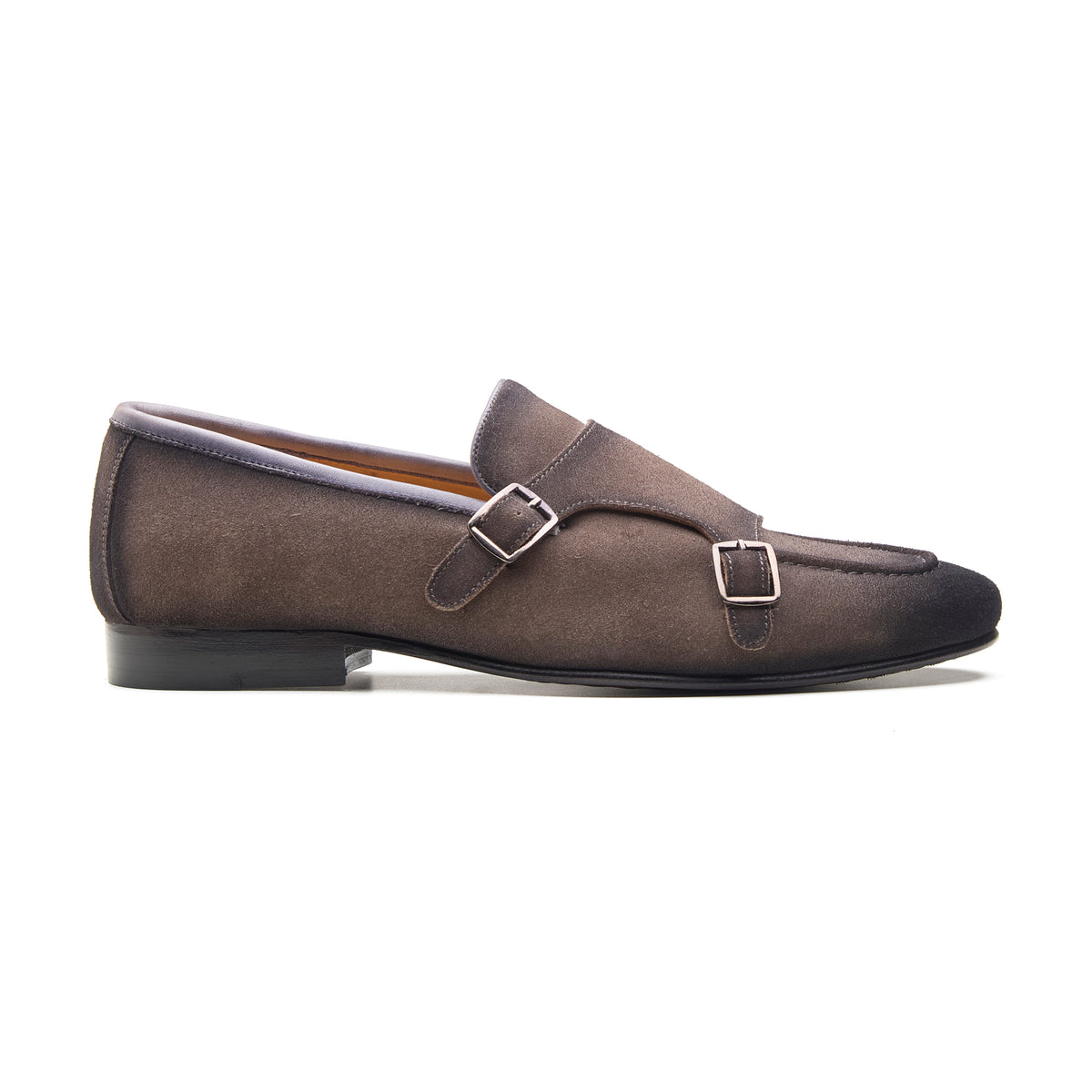 Andreya, Monk Loafers -  Grey Suede