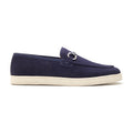 Ace, Horsebit Sneaker - Navy Suede
