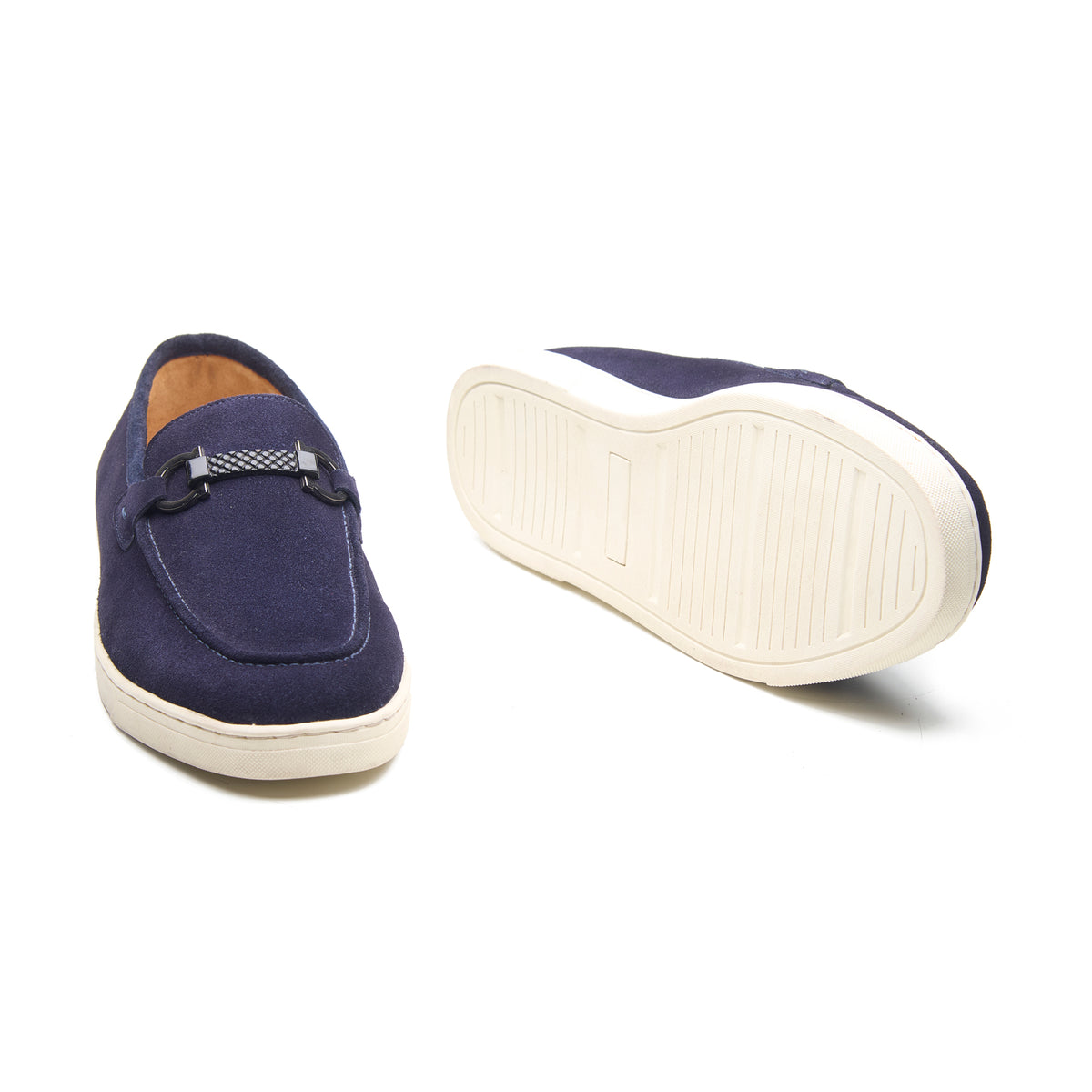 Ace, Horsebit Sneaker - Navy Suede