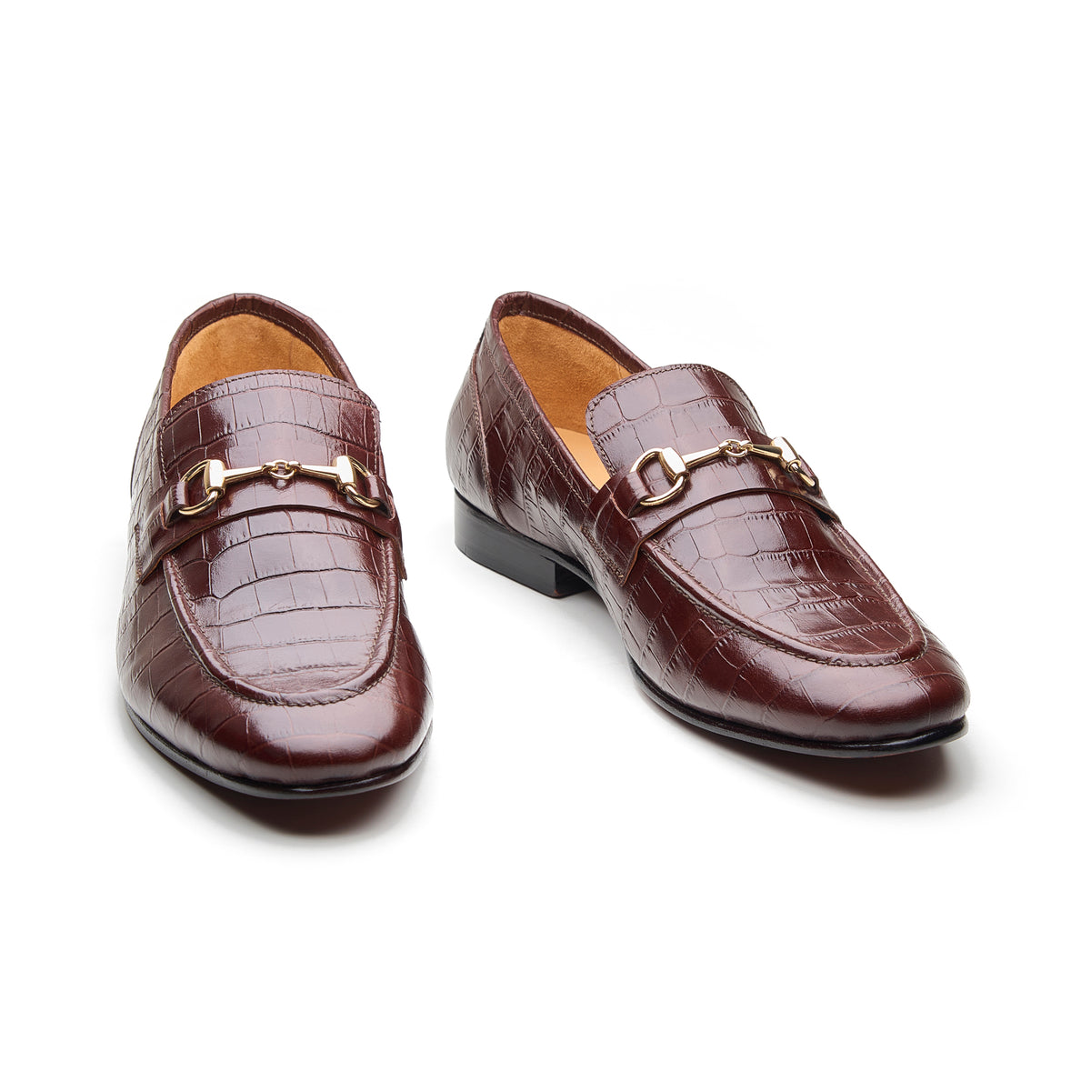 Marston, Horsebit Loafer - Brown Croco