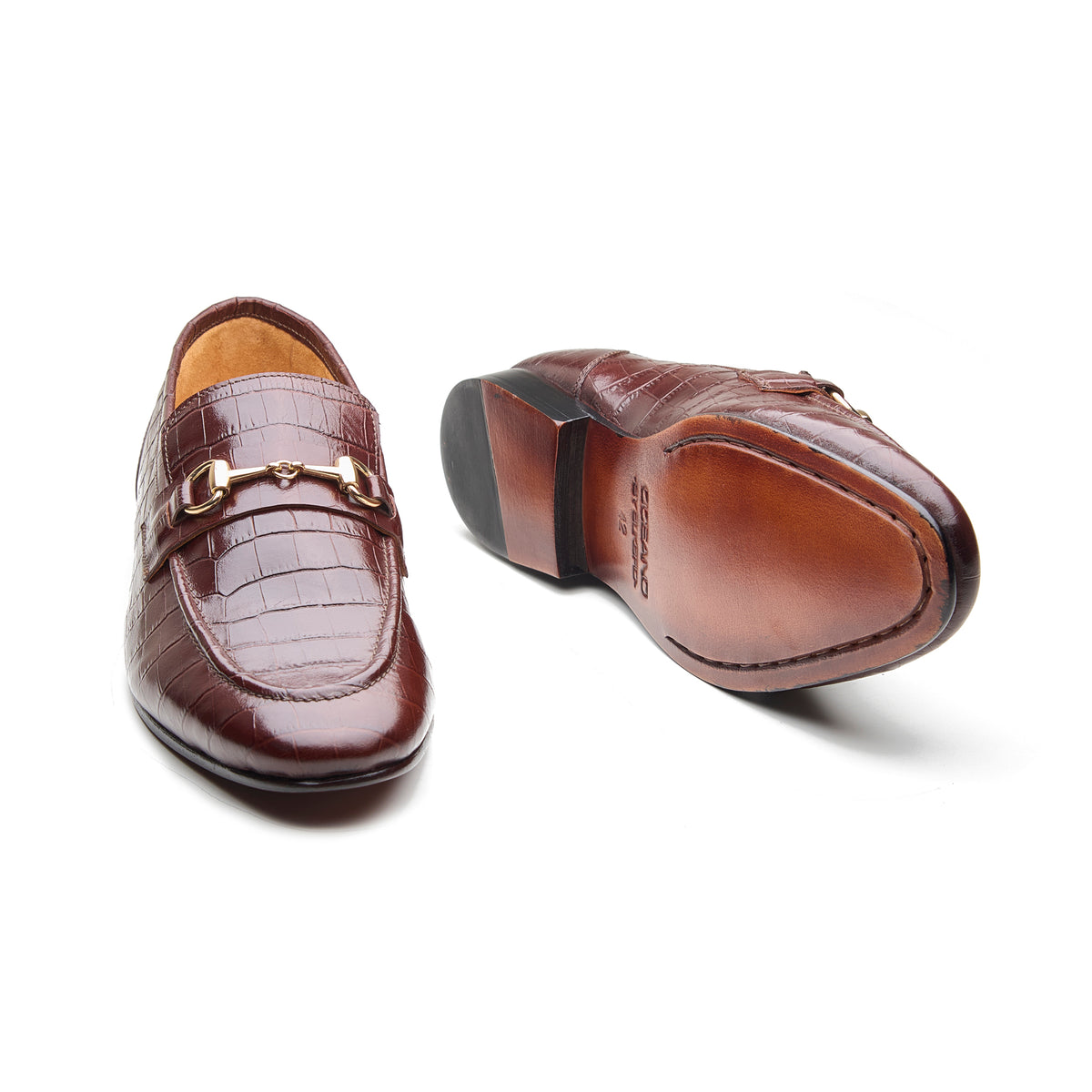 Marston, Horsebit Loafer - Brown Croco