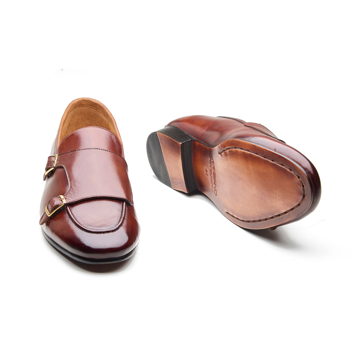 Andreya, Monk Loafers   -   Dark Tan Crust