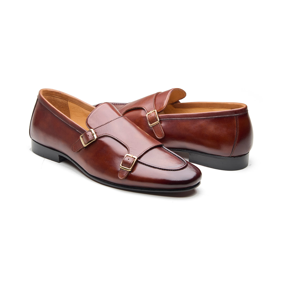 Andreya, Monk Loafers   -   Dark Tan Crust