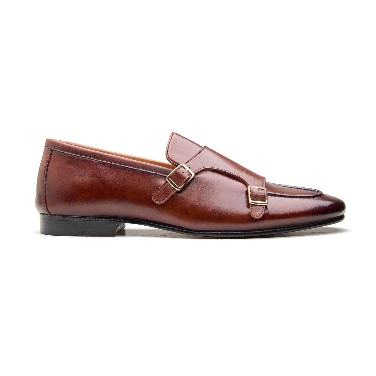 Andreya, Monk Loafers   -   Dark Tan Crust