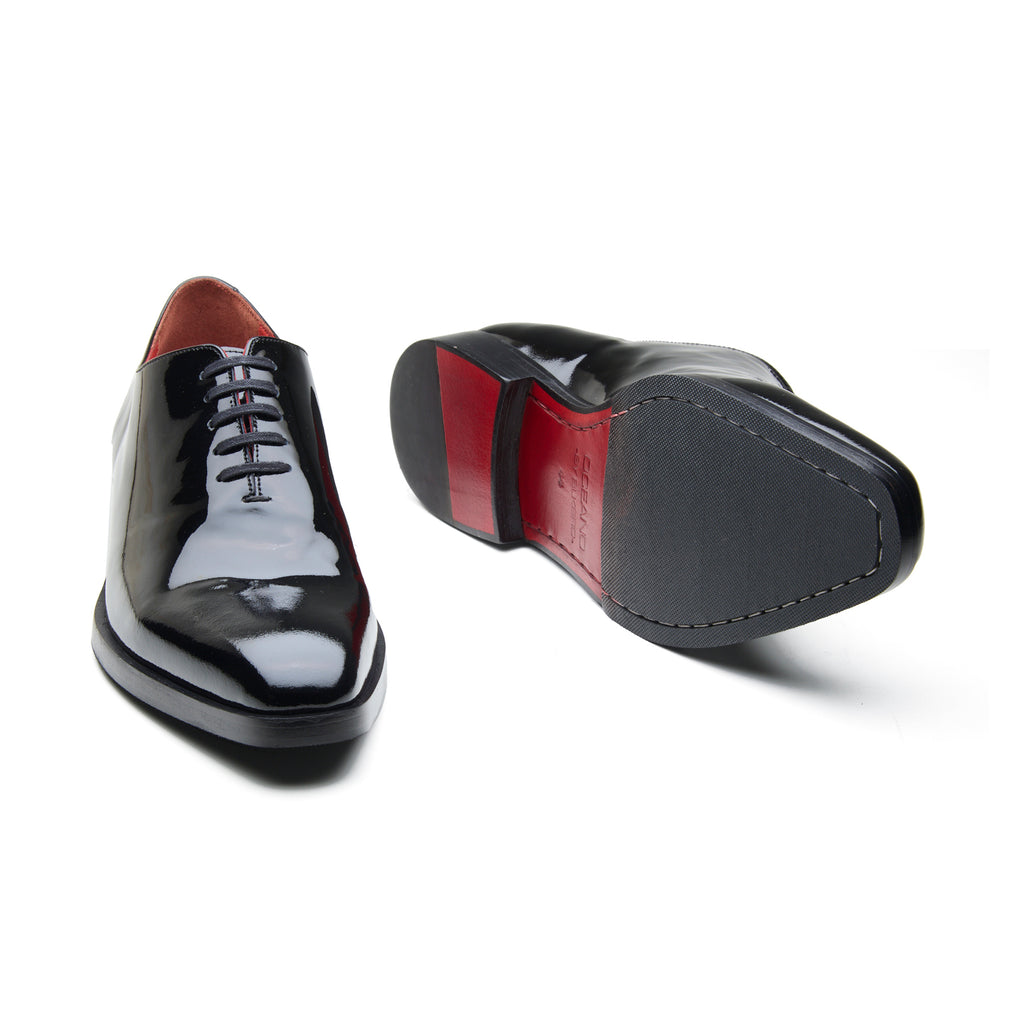 Roman, Whole Cut - Black Patent | Black Tie Collection