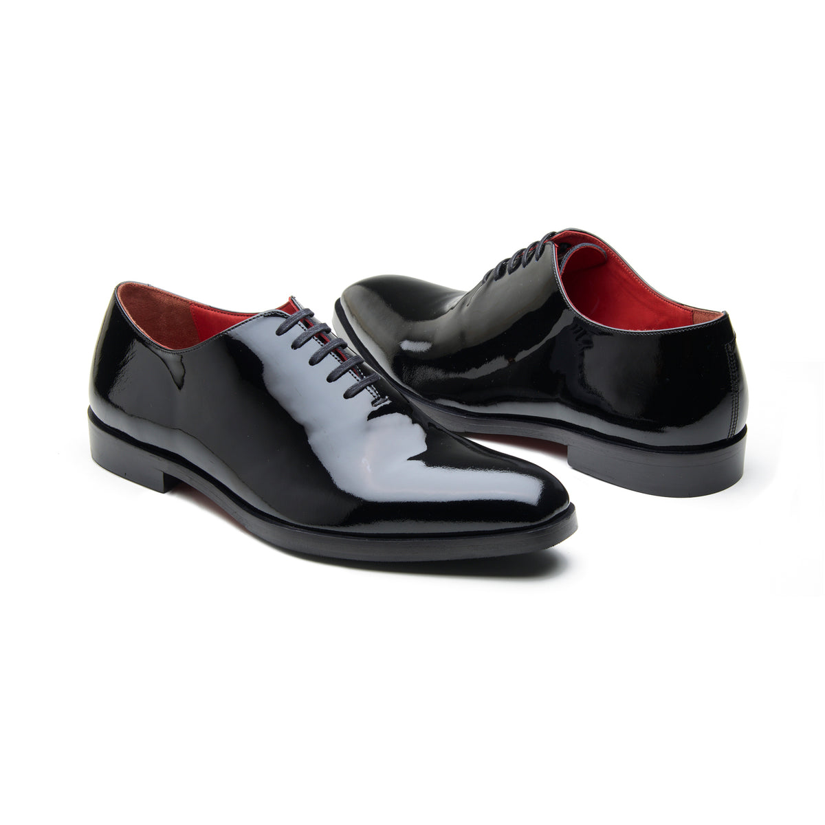 Roman, Whole Cut - Black Patent | Black Tie Collection