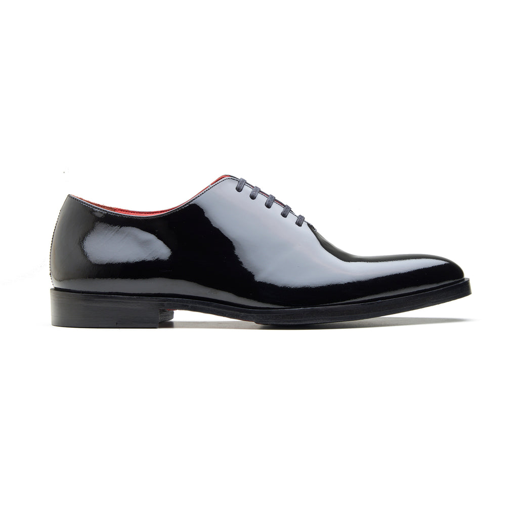 Roman, Whole Cut - Black Patent | Black Tie Collection