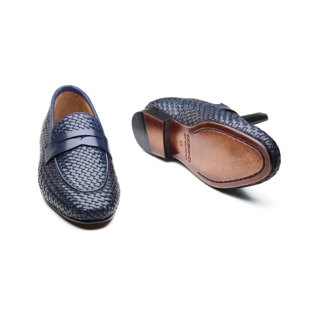 Alesso, Woven Slipon Loafer - Navy Woven