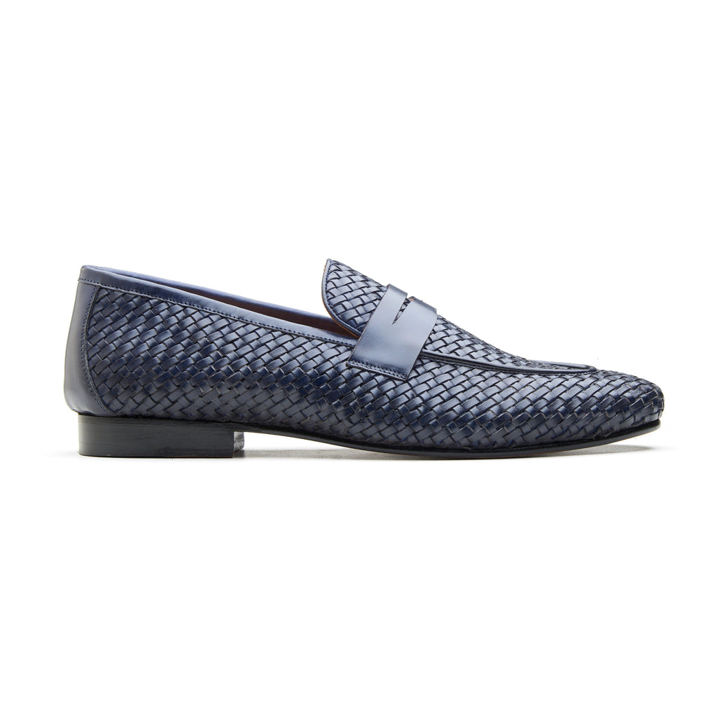 Alesso, Woven Slipon Loafer - Navy Woven